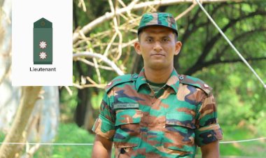 கிண்ணியா முகமது பிராஸ் அவர்களுக்கு, லெப்டினன்ட் (Lieutenant) பதவி உயர்வு